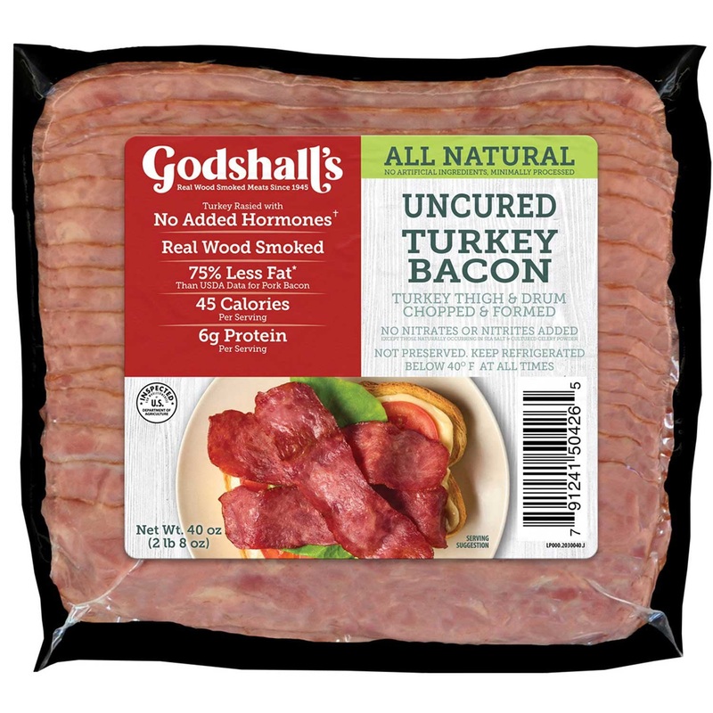 Godshall’s Uncured Turkey Bacon 40 oz.