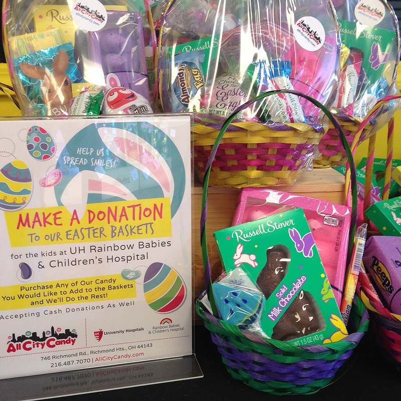 Help Us Build Spring Baskets for Patients at UH Rainbow Babies and Children’s Hospital- Candy Donation