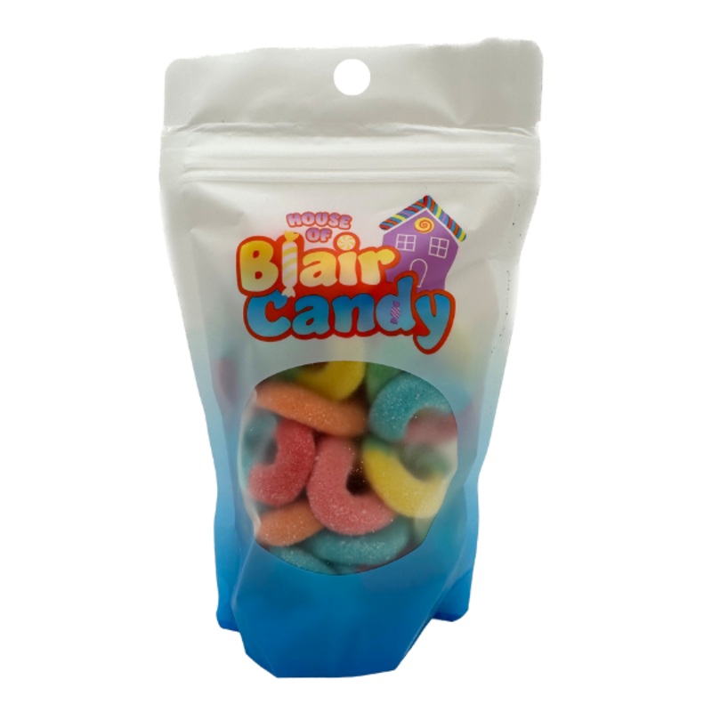 House of Blair Candy Neon Gummi Rings – 12oz