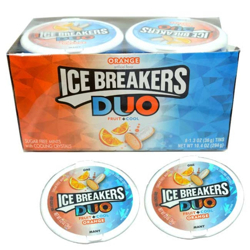 Ice Breaker Duo Mints Orange 8 Count