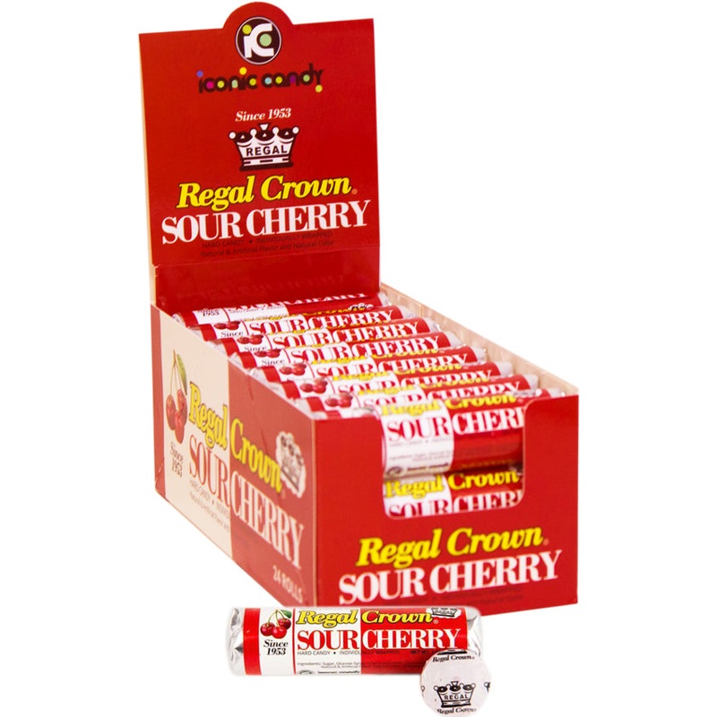 Iconic Regal Crown Sour Cherry Rolls 24ct