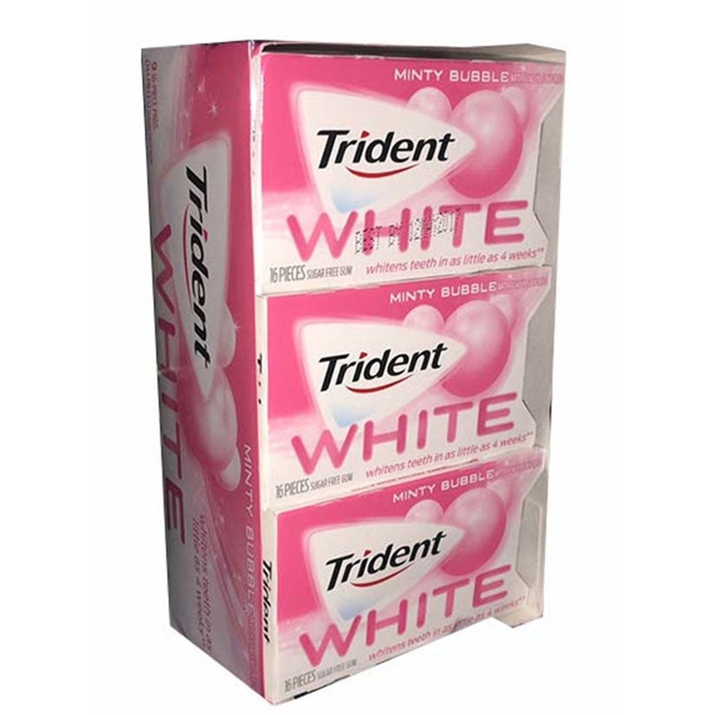 Trident White Minty Bubble 9 Count