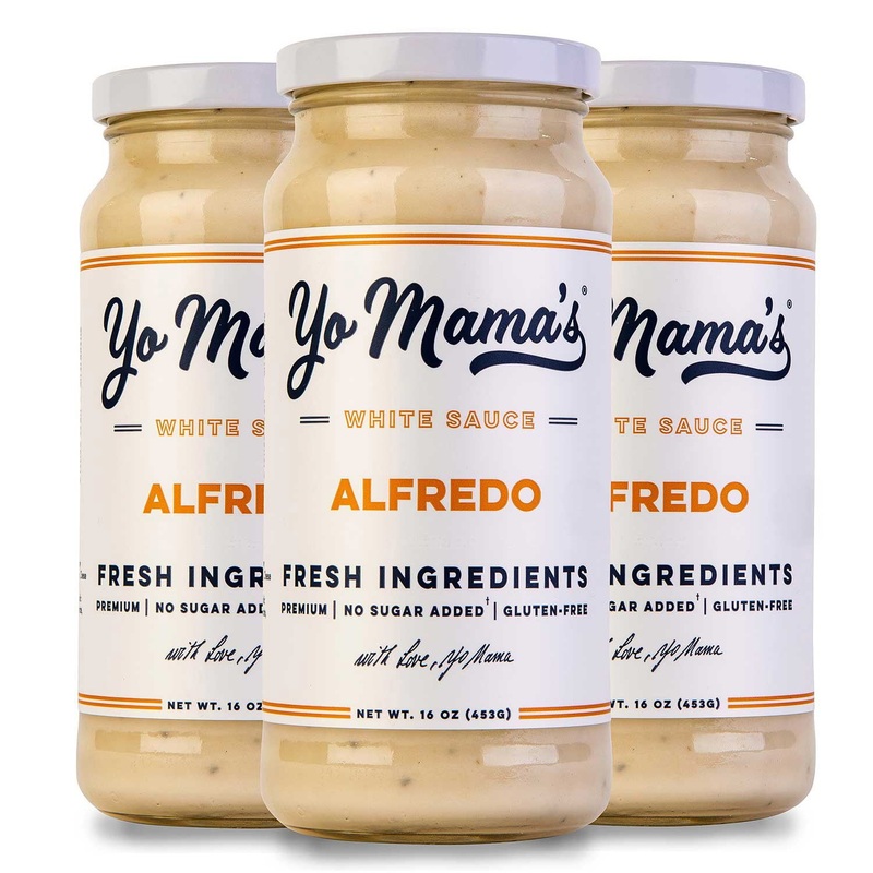 Yo Mama’s Low-Carb No Sugar Added Alfredo Sauce, 16 oz., 3 pk.