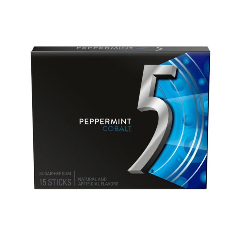 5 Gum Spearmint Cobalt Sugarfree – 15pc / 10ct