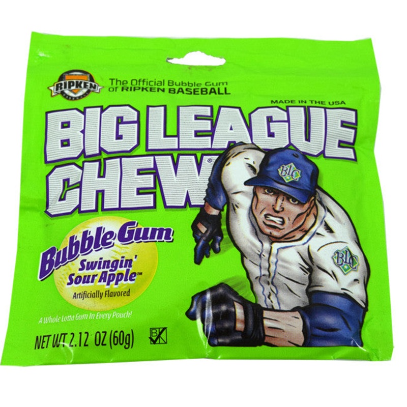 Big League Chew Shredded Bubble Gum  12ct – Sour Apple