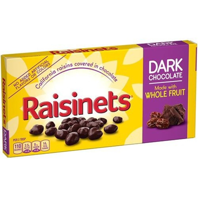 Dark Chocolate Raisinets – 3.1 oz. Theater Box
