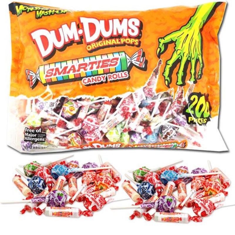 Dum Dums & Smarties Monster Mix 200 Count Bag