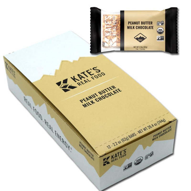 Kates Peanut Butter Milk Chocolate Bars 12 Count