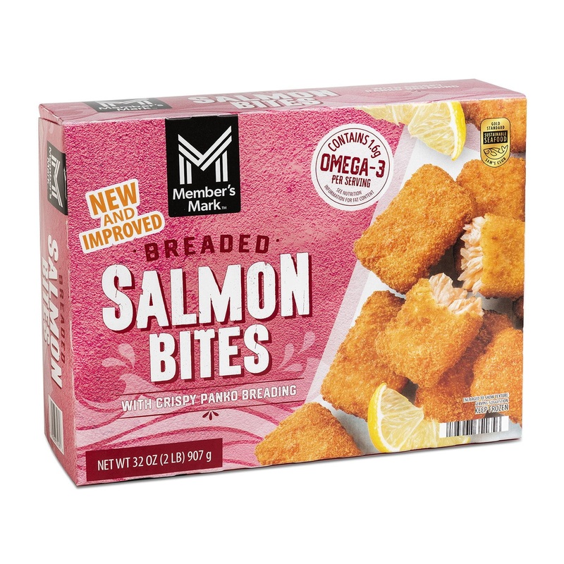 Member’s Mark Breaded Salmon Bites, Frozen, 2 lbs.