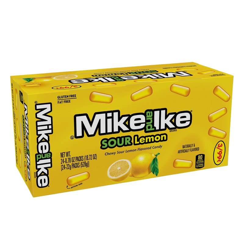 Mike & Ike Sour Lemon – 24/box