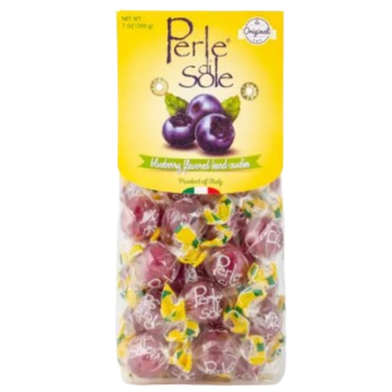 Perle di Sole Blueberry Drop with Tart Fizzy Filling 7 oz. Bag