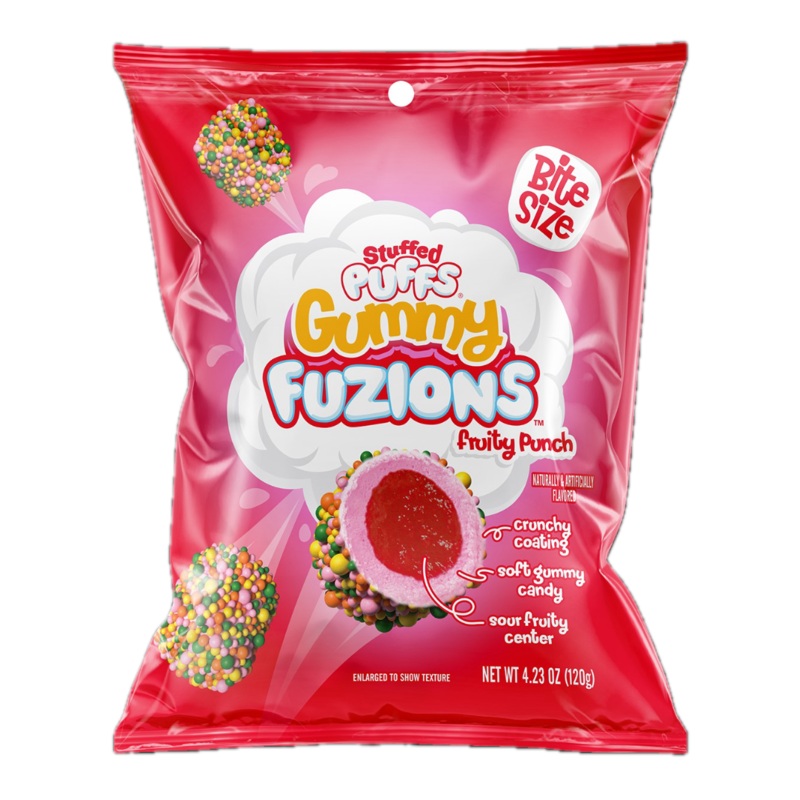 Stuffed Puffs Fruity Punch Gummy Fuzions – 4.23oz