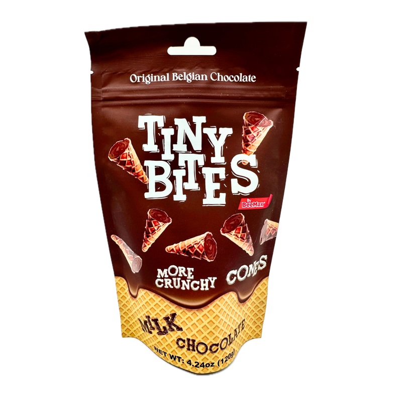 Tiny Bites Mini Waffle Cones with Milk Chocolate – 4.24oz
