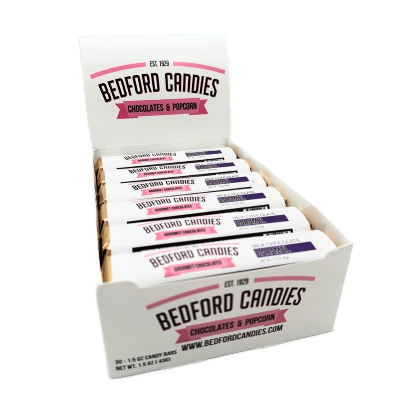 Bedford Candies Milk Chocolate Caramel Bars – 1.6oz / 30ct