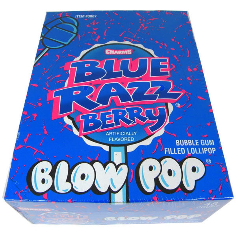 Charms Blow Pop Lollipops – Blue Raspberry 48 Count