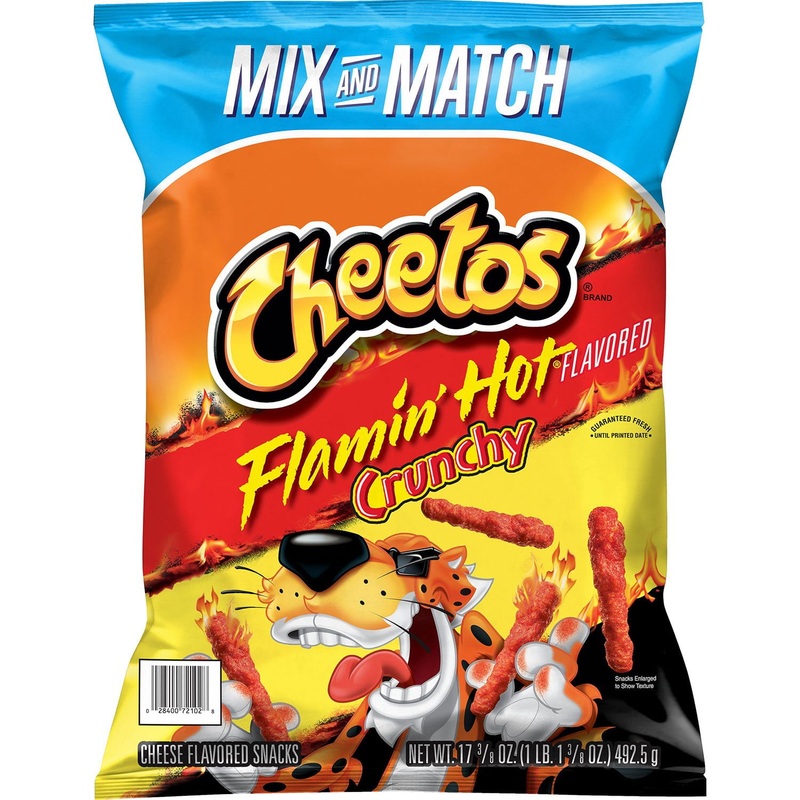 Cheetos Crunchy Flamin’ Hot Cheese Snacks, 17.37 oz.