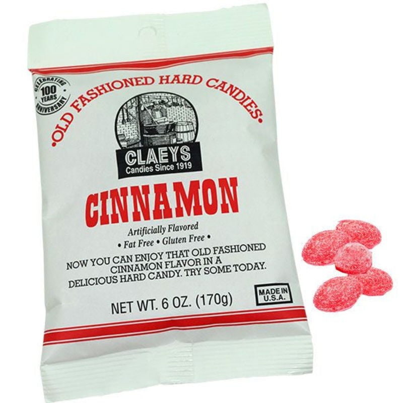 Claey’s Cinnamon Old Fashion Hard Candies 6oz Bag