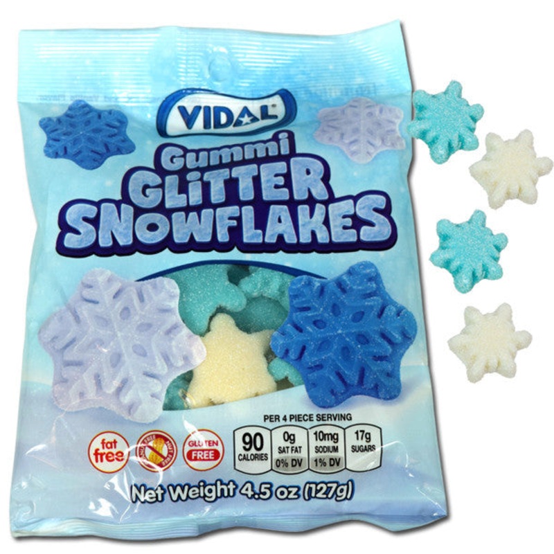Gummi Glitter Snowflakes – 4.5oz