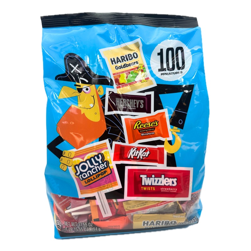 HERSHEY’S 100 Piece Halloween Miniatures Assortment – 31.55oz