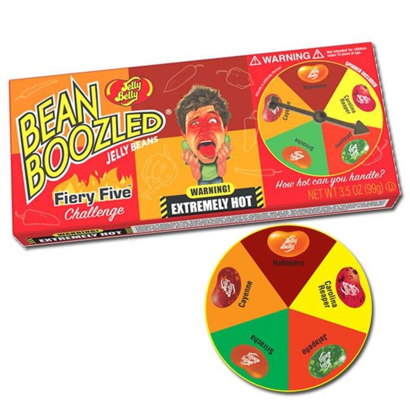 Jelly Belly Fiery Five Spinner Jelly Bean Boozled Game 3.5oz