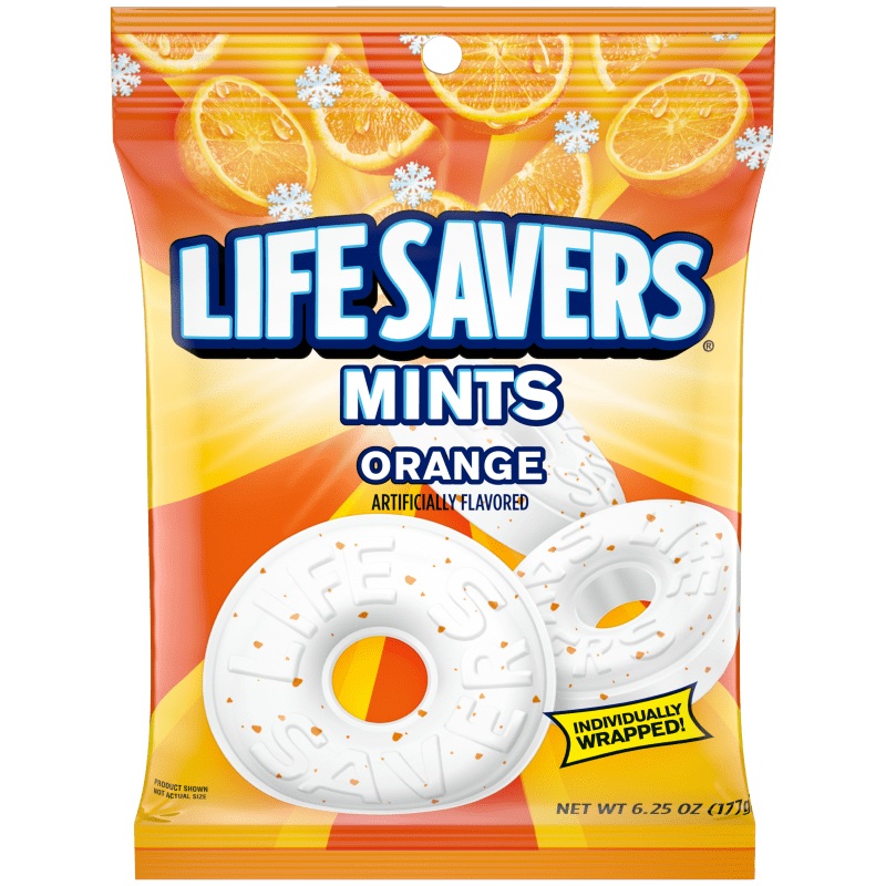 Lifesavers Orange Mint 6.25 oz. Bag