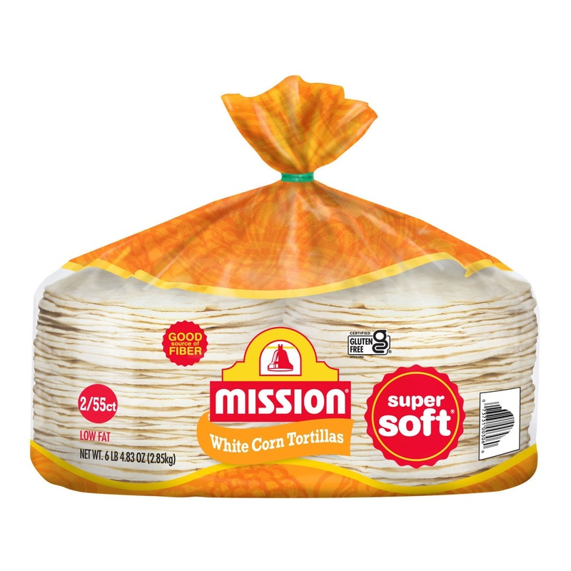 Mission Super Soft 6″ White Corn Tortillas, 110 ct.