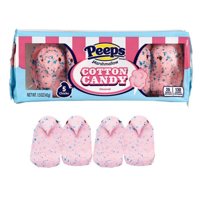 PEEPS Marshmallow Cotton Candy Chicks – 5ct