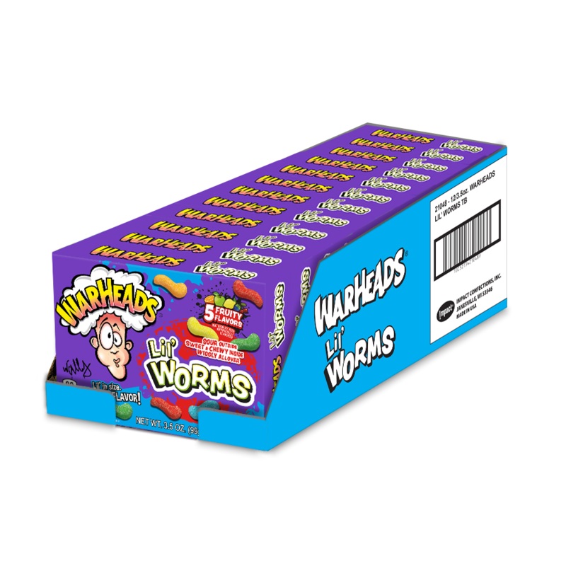 Warheads Lil’ Worms Theater – 12/box