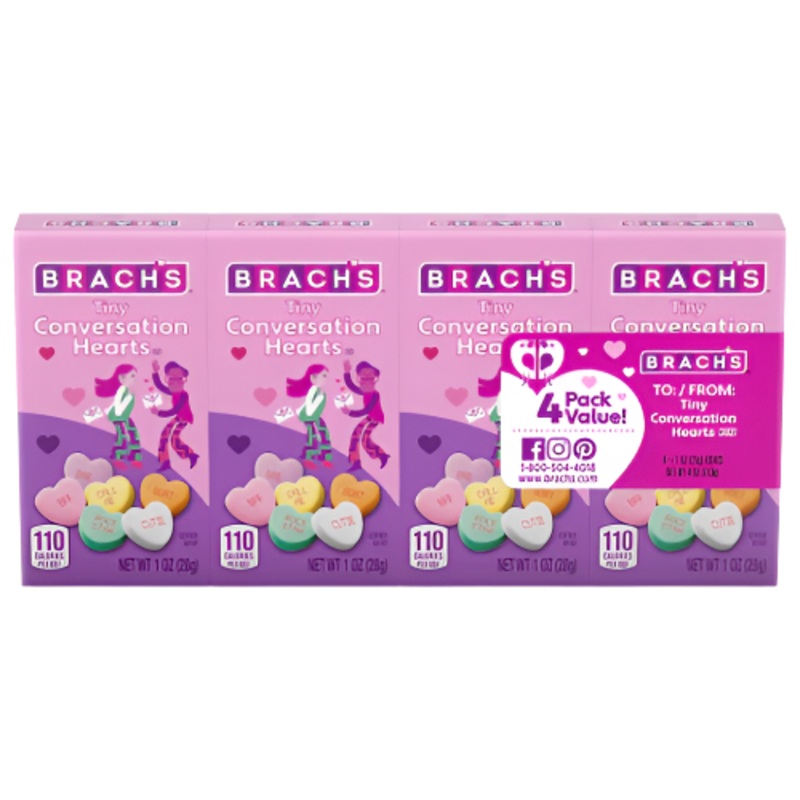 Brach’s Tiny Conversation Hearts 1 oz. Box – Value Packs