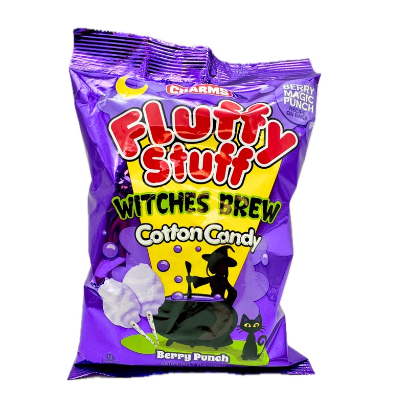 Charms Fluffy Stuff Witches Brew Cotton Candy – 2.1oz