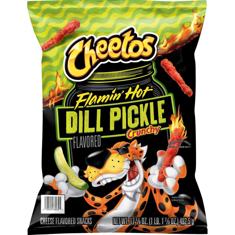 Cheetos Cheese Flamin Hot Dill Pickle Flavored Snacks, 17.35 oz.
