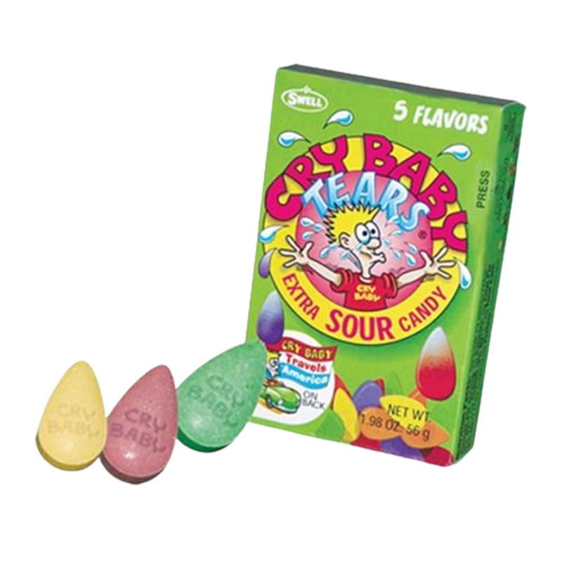 Cry Baby Tears Extra Sour Candy – 1.98-oz. Box