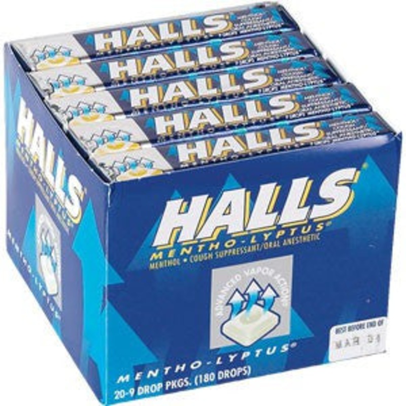 Halls Cough Drops Sticks 20ct – Menthol