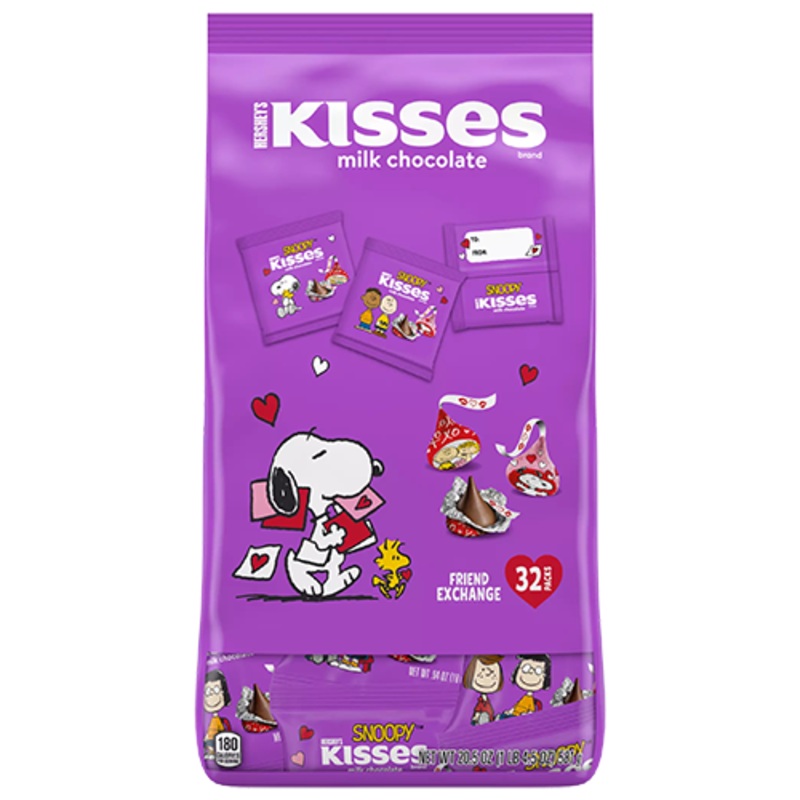 Hershey’s Snoopy Kisses Friend Exchange 32 Count 20.5 oz. Bag