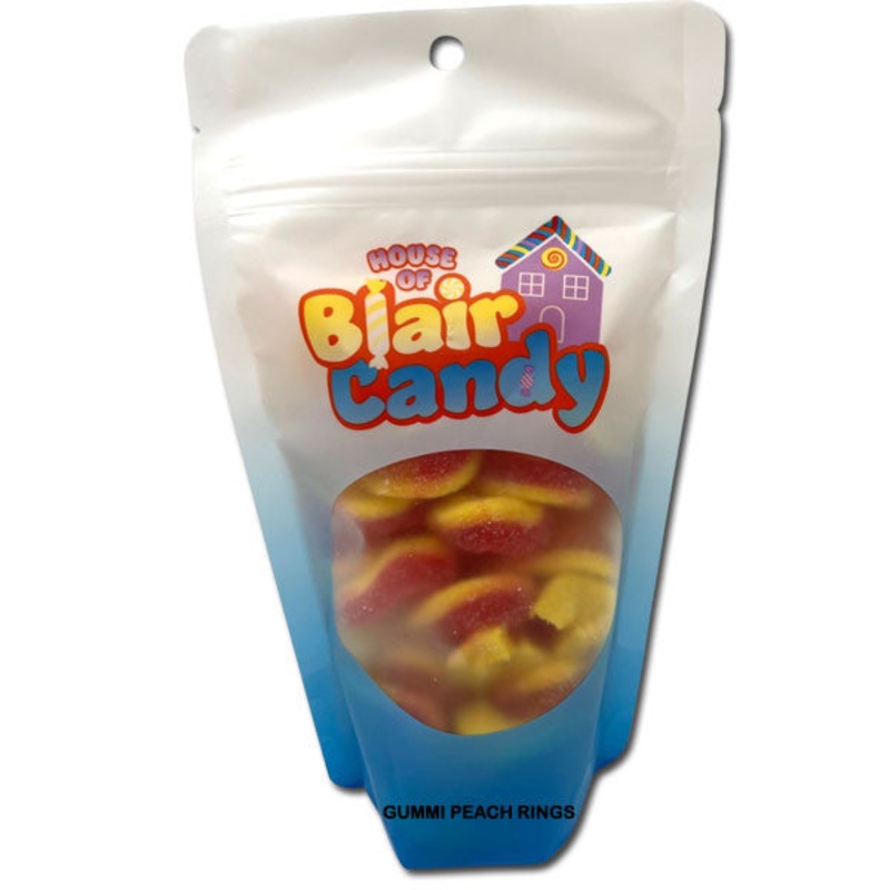 House of Blair Candy Gummi Peach Rings – 10.4oz
