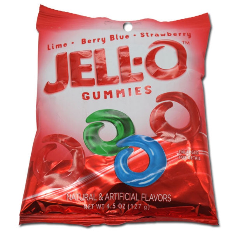 Jell-O Gummi Candy Rings 4.5oz