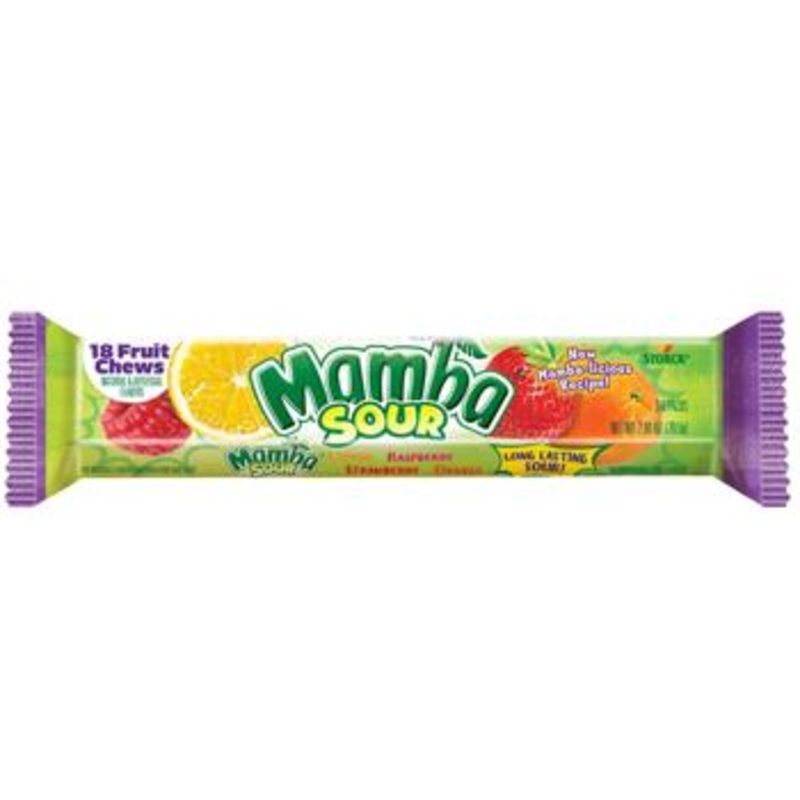 Mamba Sour Fruit Chews Candy 24ct