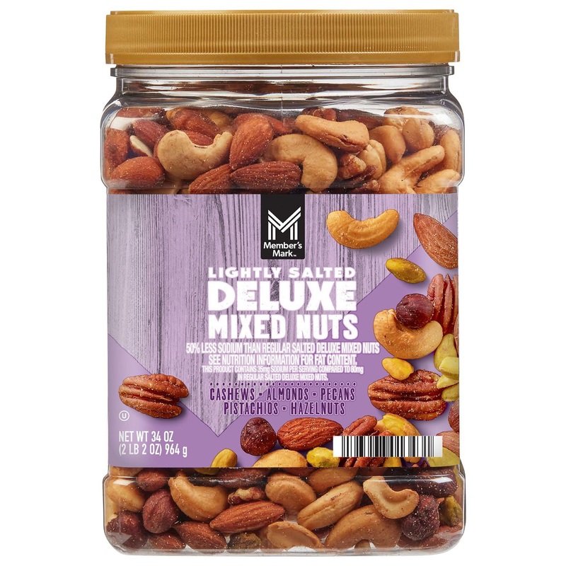 Member’s Mark Lightly Salted Deluxe Mixed Nuts, 34 oz.