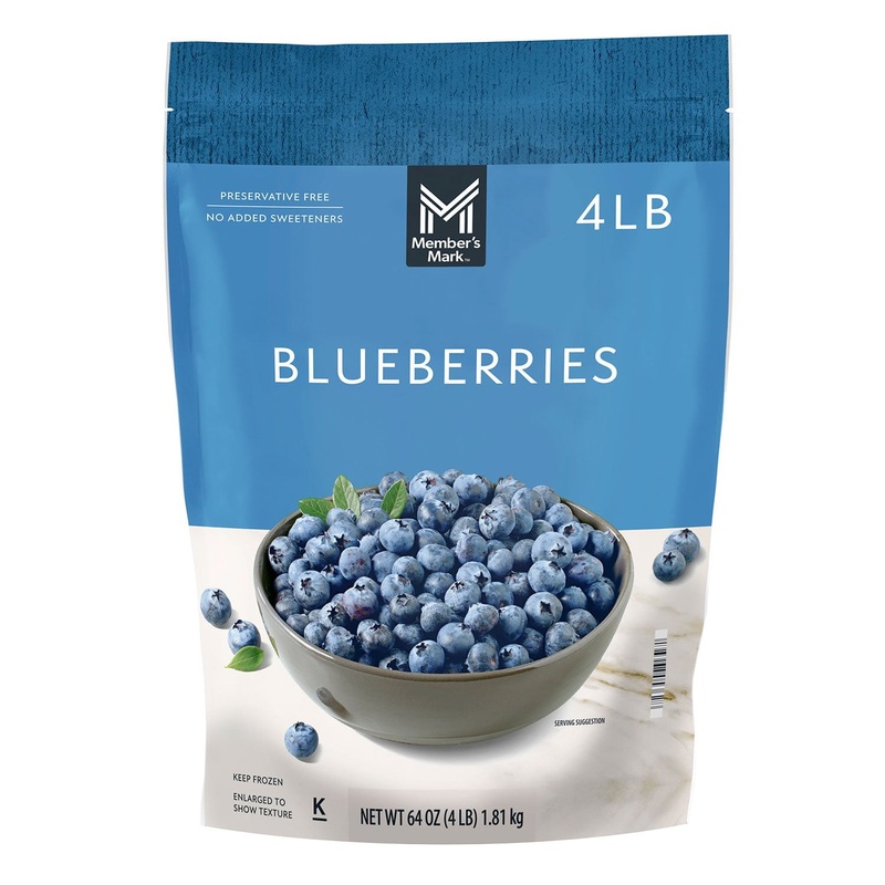Member’s Mark Natural Blueberries, Frozen 4 lbs.