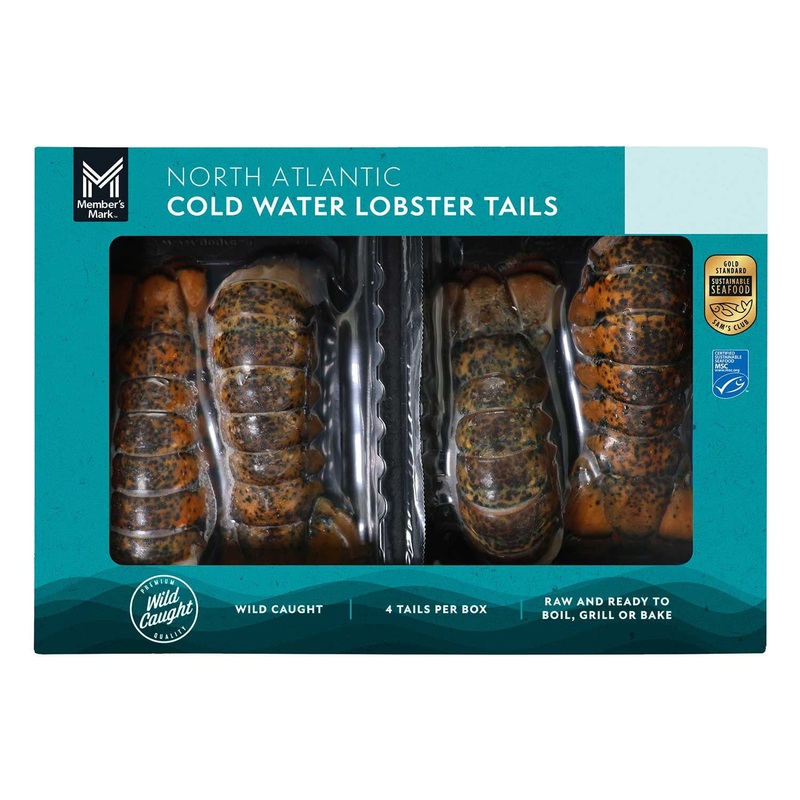 Member’s Mark Wild Caught North Atlantic Cold Water Lobster Tails, Frozen, 4 ct., priced per pound