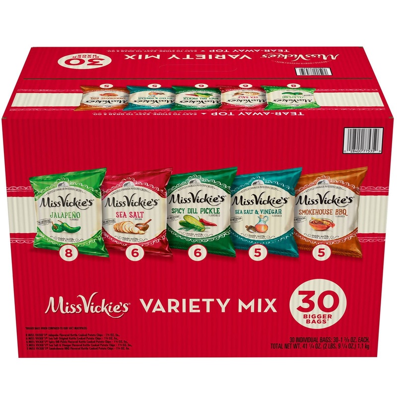 Miss Vickie’s Variety Pack Potato Chips, 30 pk.