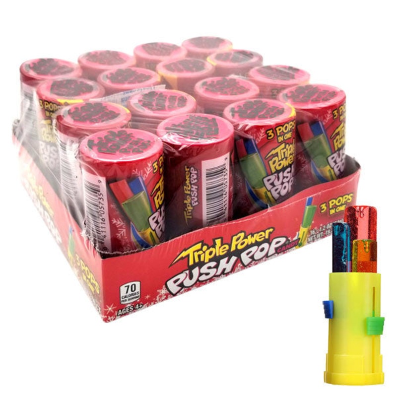 Push Pop Christmas Triple Power Pops – 16ct