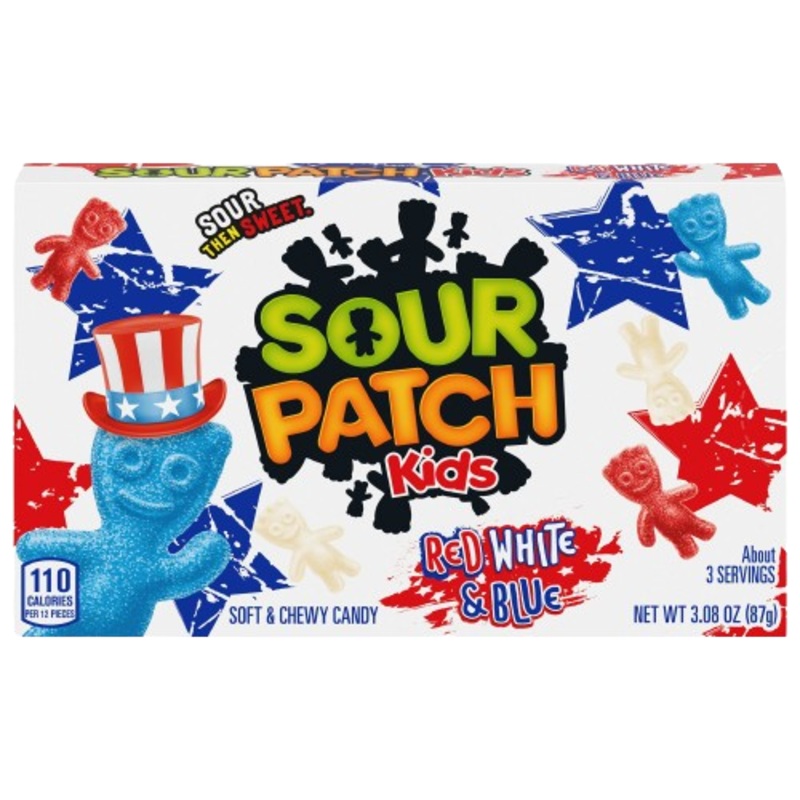 Sour Patch Kids Red White and Blue Theater Box