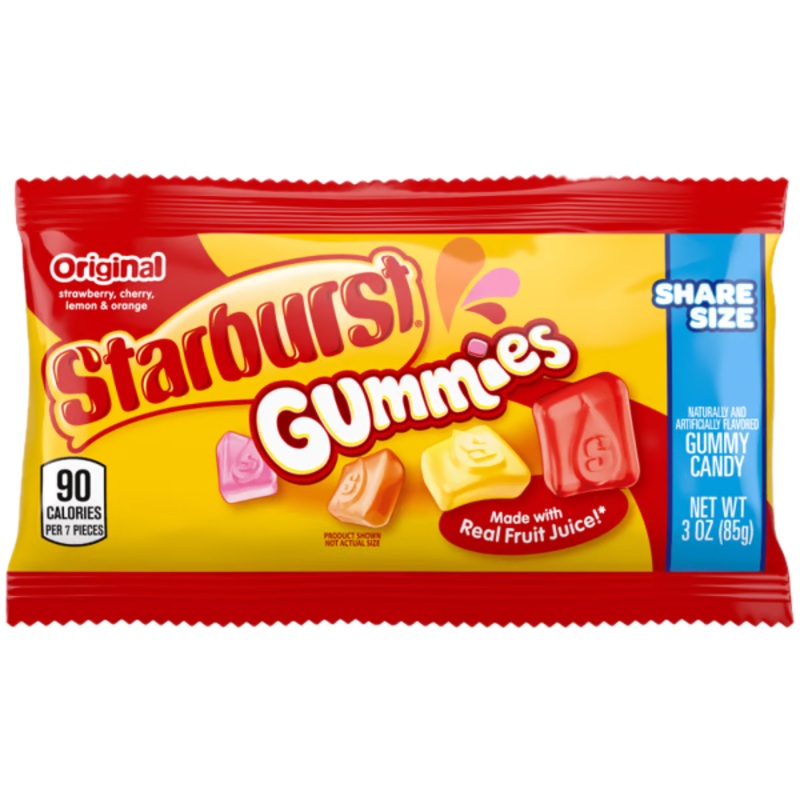 Starburst Original Gummies Share Size – 3oz / 15ct