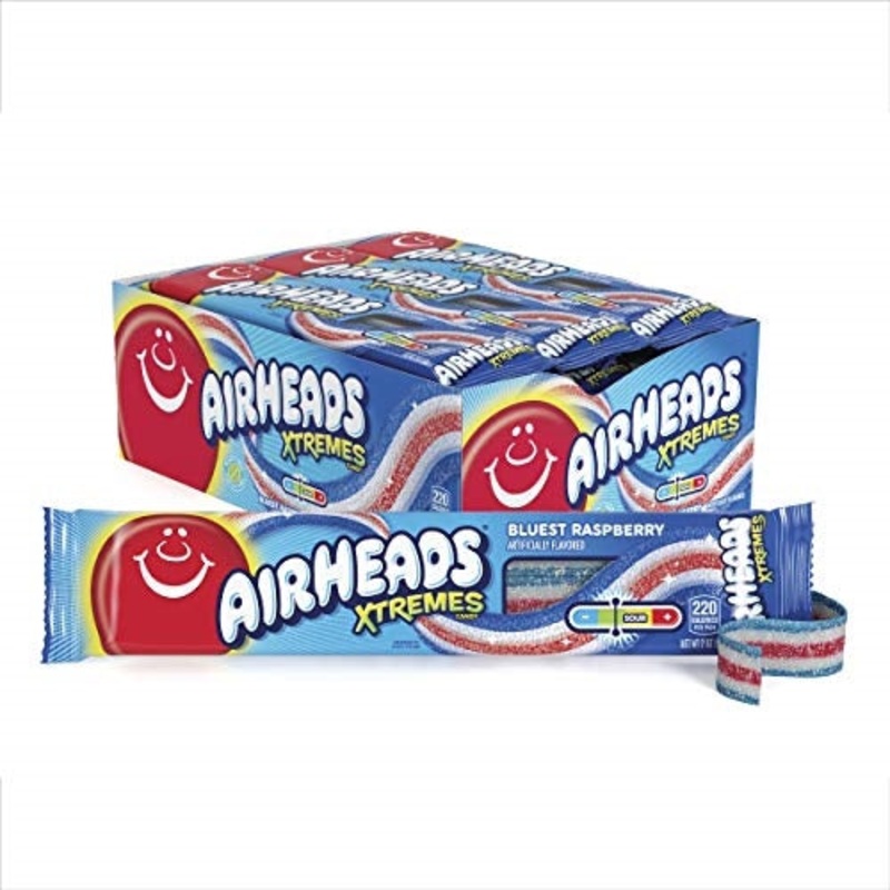 Airheads Xtremes Bluest Raspberry  – 18/box