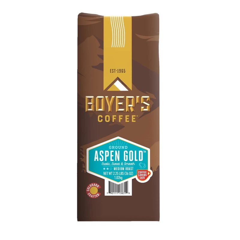 Boyer’s Coffee Aspen Gold Medium Roast Ground Coffee, 36 oz.