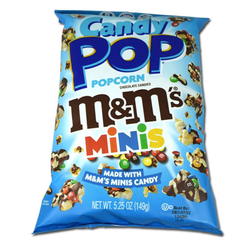 Candy Pop M&M Mini’s Snack 5.25oz Bag