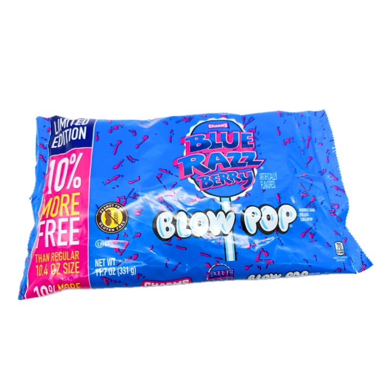 Charms Blow Pops Blue Razz Berry – 11.7oz