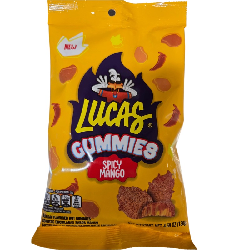 Lucas Gomitas Spicy Mango Gummies Peg