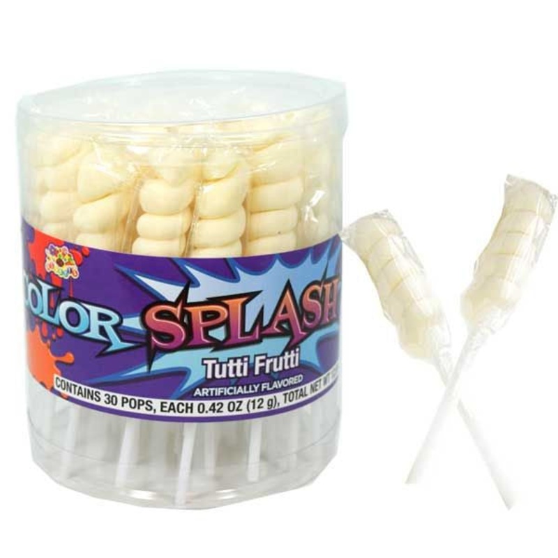Pearl White Frutti Lollipops 30 Count